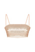 Bellatrix Bronz Nude Crop Top